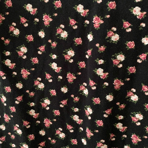 Forever 21 Black Floral Bodycon Dress, Size Small - Picture 3 of 4